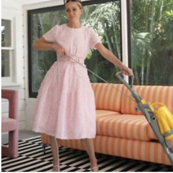 Halogen Pink Midi Dress Elegant and Stylish - Picture 6 of 16